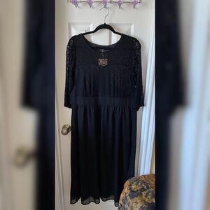Bloomchic Flowy Black Dress